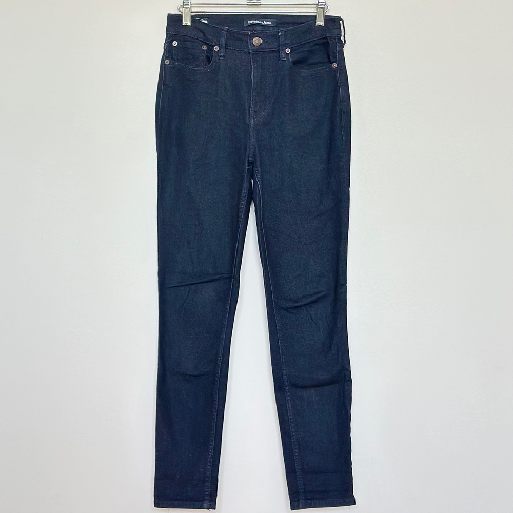 Calvin‎ Klein Jeans Womens 4 High Rise Skinny Indigo Blue Repreve Denim Pants